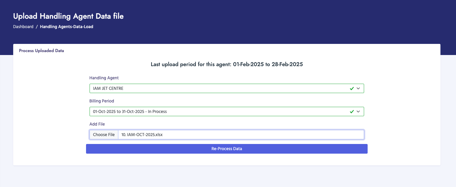 Process Handling Agent Data Files